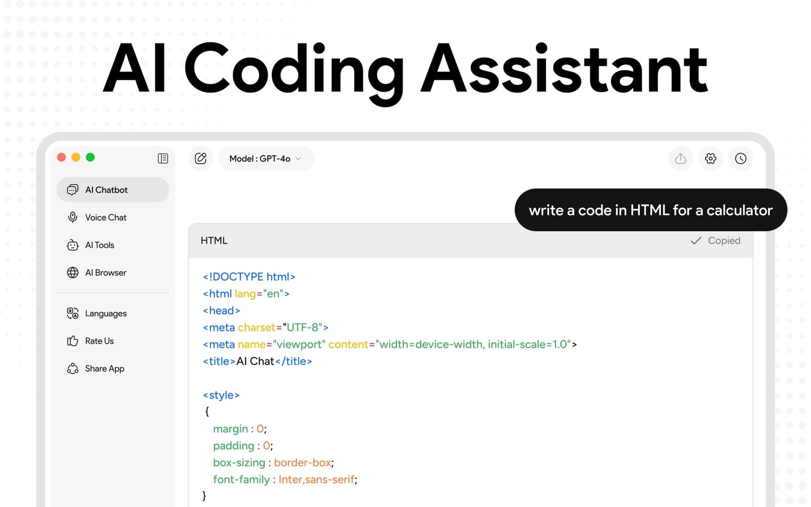 Chatbot screenshot 4